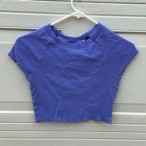 Purple pacsun cropped T-shirt